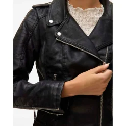 Women's Coated Faux Leather Jacket