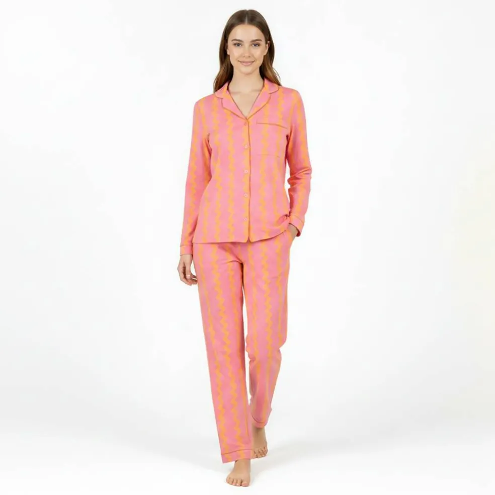 Women's Cotton Long Sleeve Pyjama Set