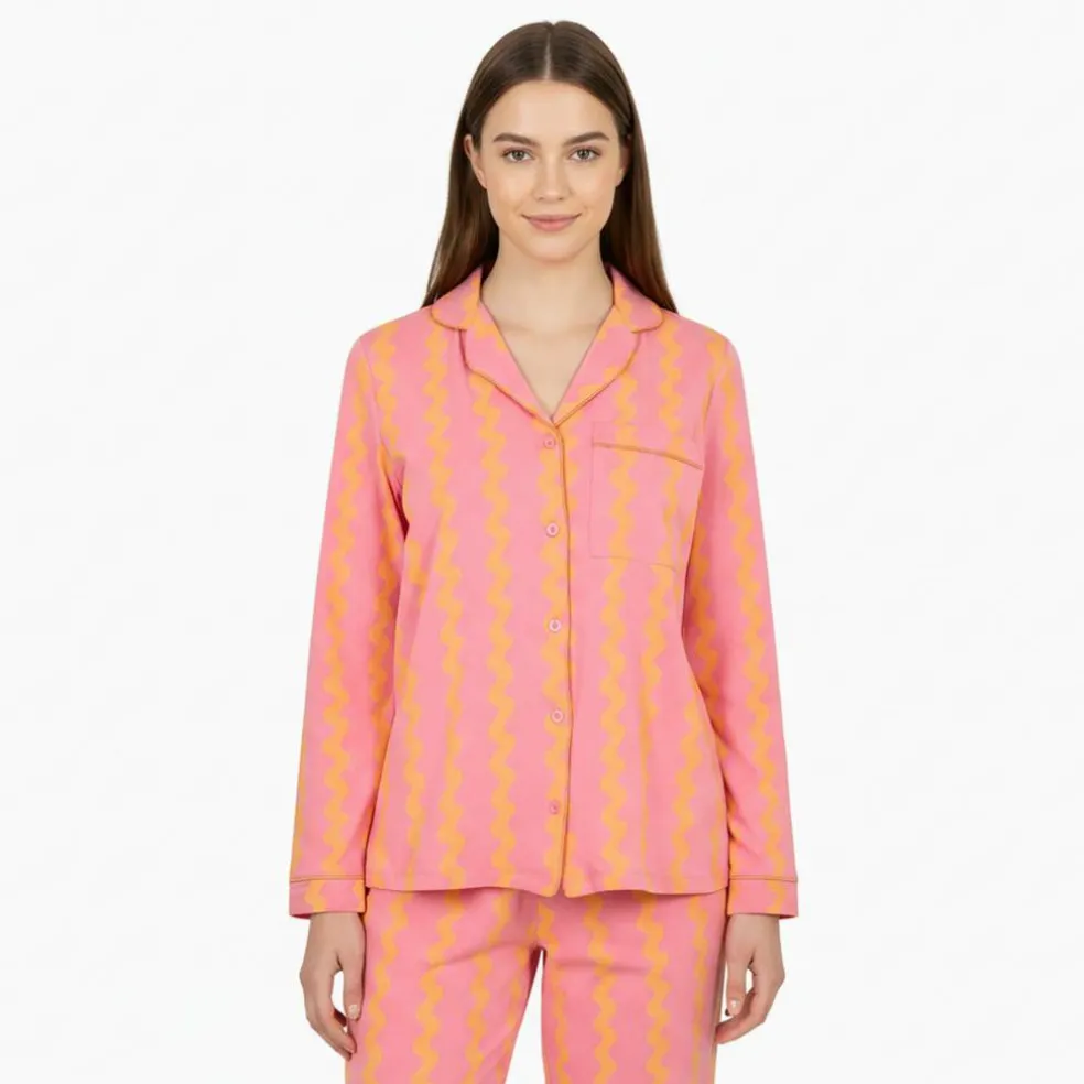 Women's Cotton Long Sleeve Pyjama Set