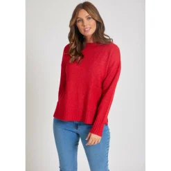 Women's Crew Neck Pocket Jumper