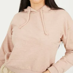 Womens Cropped Hooded Sweatshirt