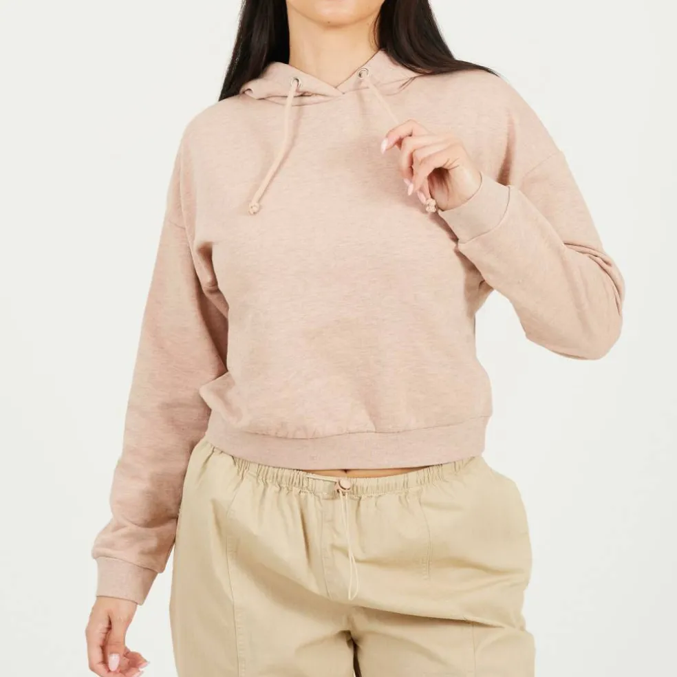 Womens Cropped Hooded Sweatshirt