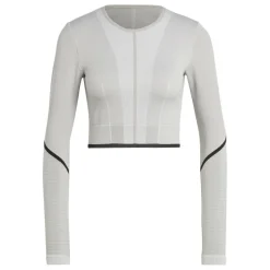 Women's Cropped Long-Sleeve Performance Gym Top
