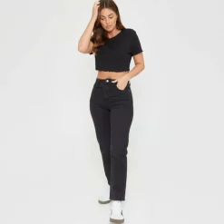 Women's Cropped Rib T-Shirt