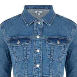 Women's Cropped Tailored Fit Denim Jacket