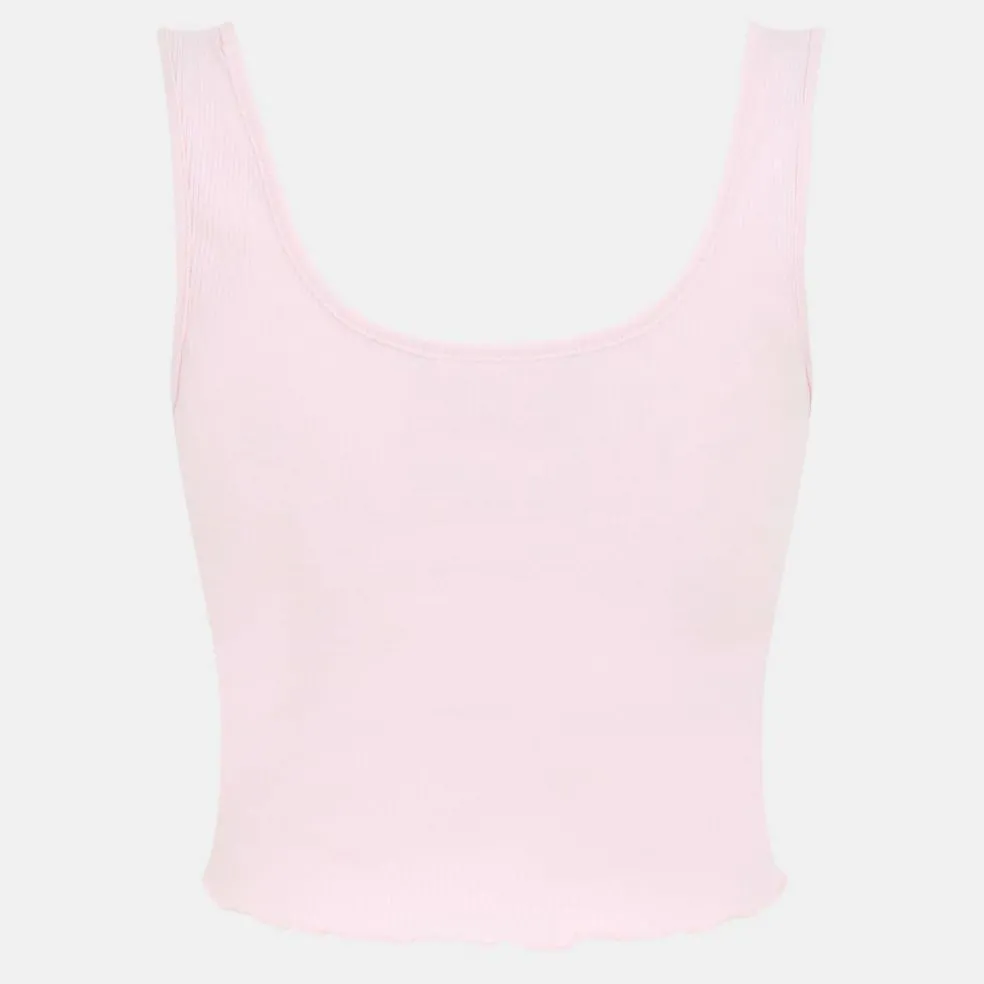 Womens Cropped Vest with Popper Detail