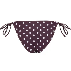 Women's Embroidered Tie Side Bikini Bottoms