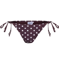 Women's Embroidered Tie Side Bikini Bottoms