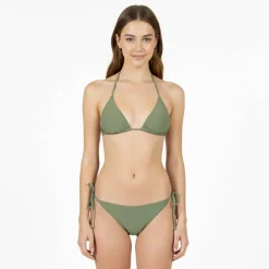 Women's Embroidered Tie Side Bikini Bottoms
