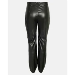 Women's Faux Leather Ankle Trousers