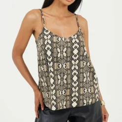 Womens Flowy Cami in Snake Print