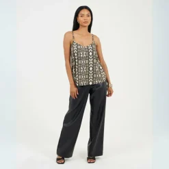 Womens Flowy Cami in Snake Print