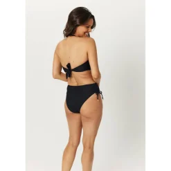Women's Gathered High Leg Bikini Bottoms