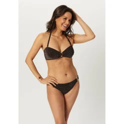 Women's Glitter High Leg Bikini Bottoms