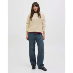 Women's Global Knitted Crew Neck Jumper