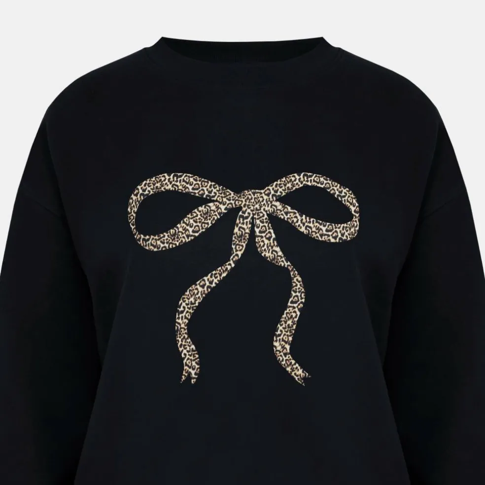 Women's Graphic Cotton Long Sleeve Crew Sweatshirt
