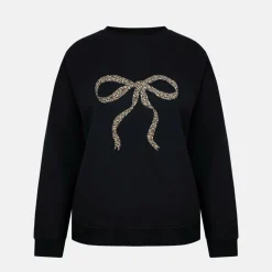 Women's Graphic Cotton Long Sleeve Crew Sweatshirt