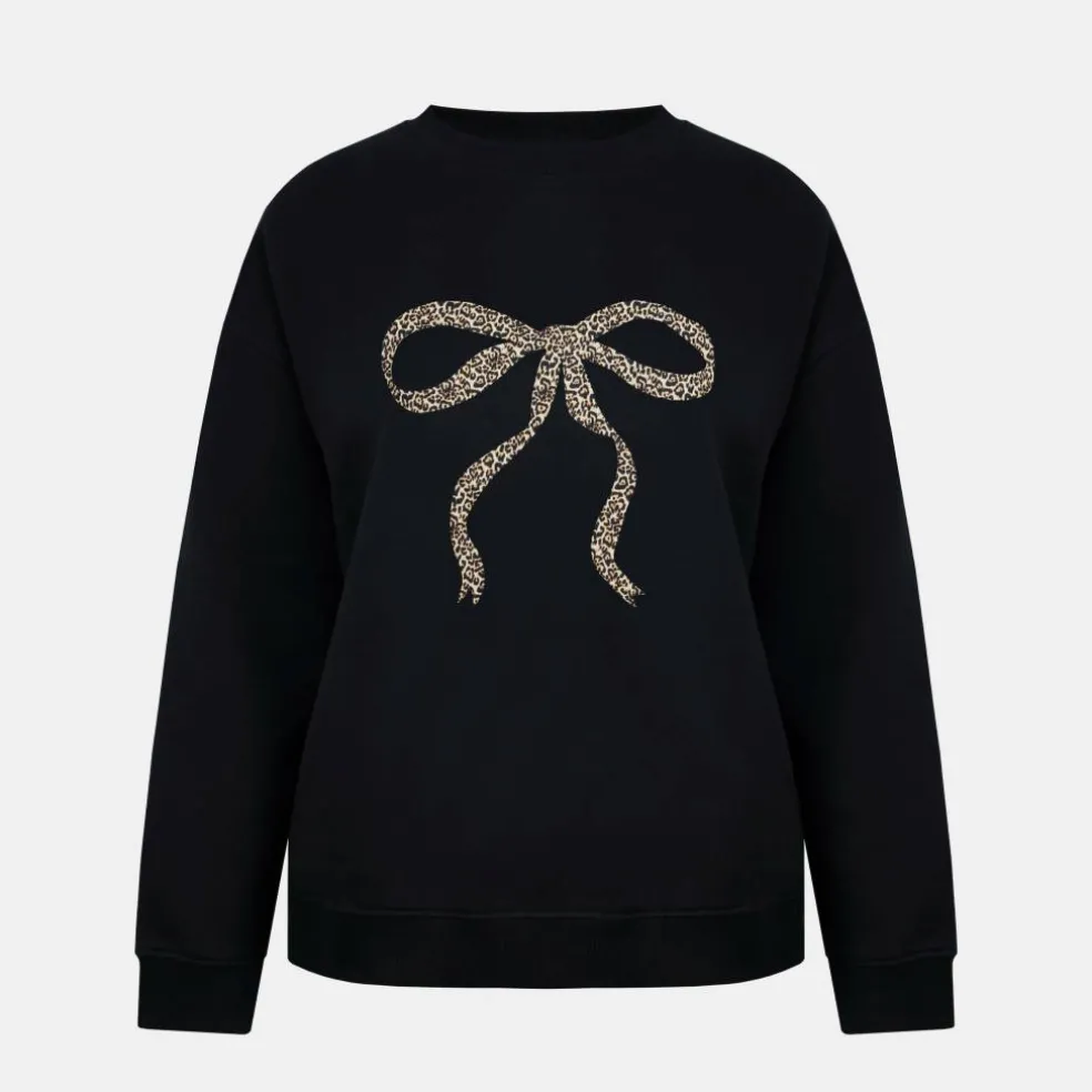 Women's Graphic Cotton Long Sleeve Crew Sweatshirt