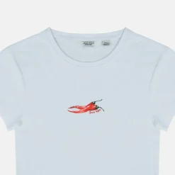 Women's Graphic Cotton Short Sleeve Crew Neck Print Crop Top