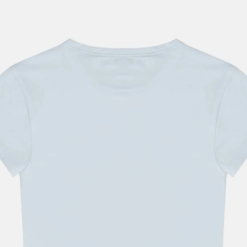Women's Graphic Cotton Short Sleeve Crew Neck Print Crop Top