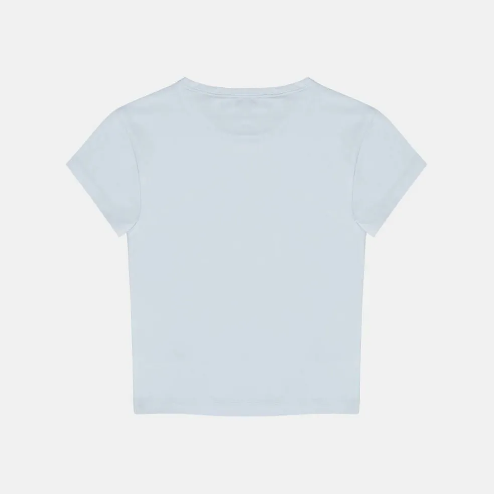 Women's Graphic Cotton Short Sleeve Crew Neck Print Crop Top