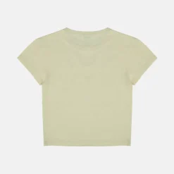 Women's Graphic Cotton Short Sleeve Crew Neck Print Crop Top