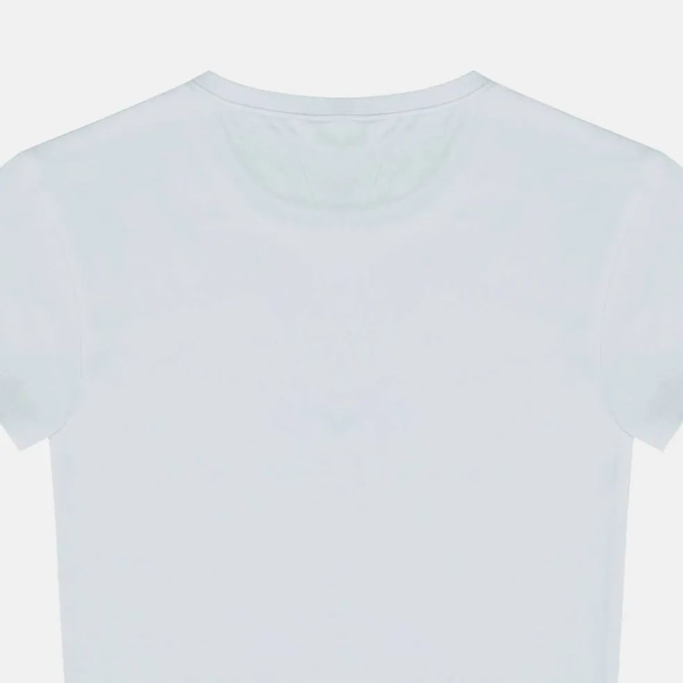 Women's Graphic Cotton Short Sleeve Crew Neck Print Crop Top