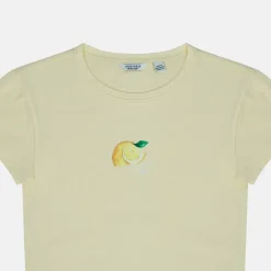 Women's Graphic Cotton Short Sleeve Crew Neck Print Crop Top