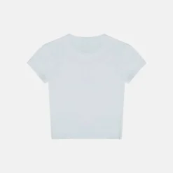 Women's Graphic Cotton Short Sleeve Crew Neck Print Crop Top