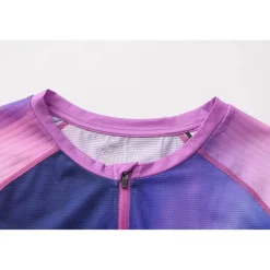 Women's Half Zip Short Sleeve Triathlon Suit