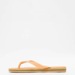 Women's Hav. Brasil Logo Ruby Red Flip Flops
