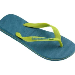 Women's Hav. Brasil Logo Ruby Red Flip Flops