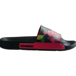 Women's Hav Slide Print Black Pink Paradis Flip Flops
