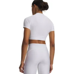 Women's Heatgear Cropped Short Sleeve Performance Gym Top
