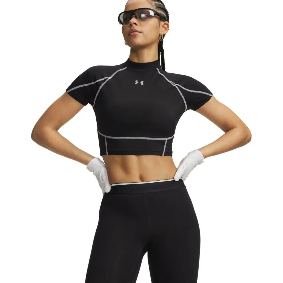 Womens HeatGear® Elite Short Sleeve Performance Gym Top