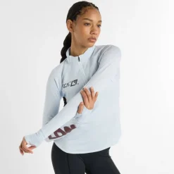 Women's Heat Grid Long-Sleeve Zip Running Top