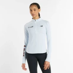 Women's Heat Grid Long-Sleeve Zip Running Top
