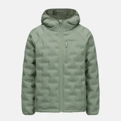 Women's Heat-Sealed Hooded Long Sleeve Hip Length Insulated Puffer Jacket