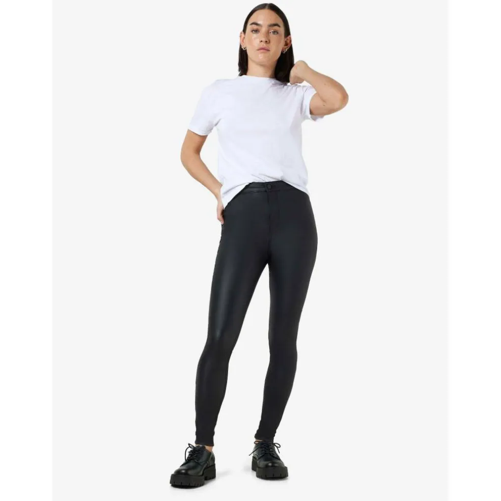 Women's Heavyweight Coated Skinny Trousers