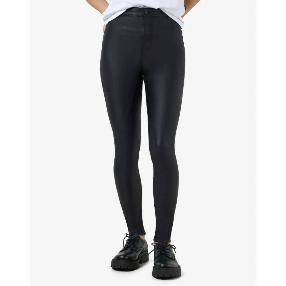Women's Heavyweight Coated Skinny Trousers