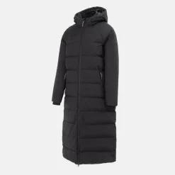 Womens Helix Wind Resistant Long Hooded Down Jacket