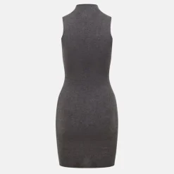 Women's High Neck Mini Knitted Jumper Dress