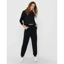Women's High Waist Closed Hem Jersey Joggers