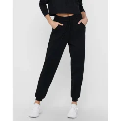 Women's High Waist Closed Hem Jersey Joggers
