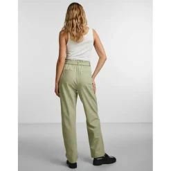 Women's High-Waisted Straight Leg Trousers