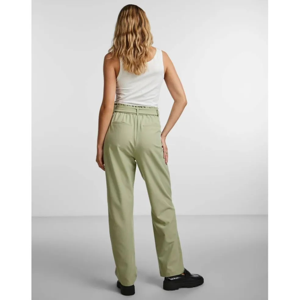 Women's High-Waisted Straight Leg Trousers