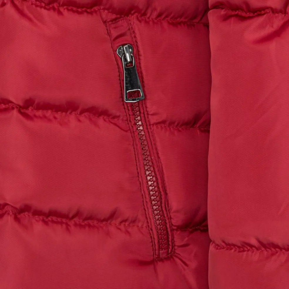 Women's ISIF Detachable Hood Fur Trim Sherpa Lined Parka