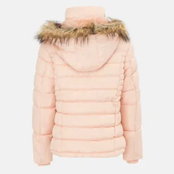 Women's ISIF Detachable Hood Fur Trim Sherpa Lined Parka