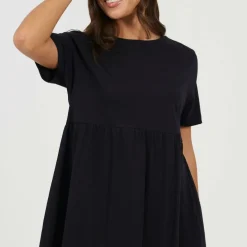Womens Jersey Smock Dress