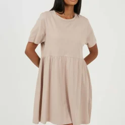 Womens Jersey Smock Dress